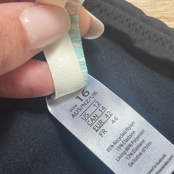 Sea Level Tie Side Swim Bottoms Black Womens Size US 12 - Picture 6 of 6